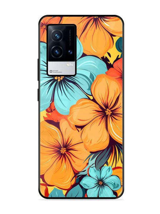 Tropical Bloom Glossy Soft Edge Case for Iqoo 8 Chachhi