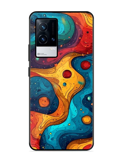 Cosmic Swirl Glossy Soft Edge Case for Iqoo 8 Chachhi