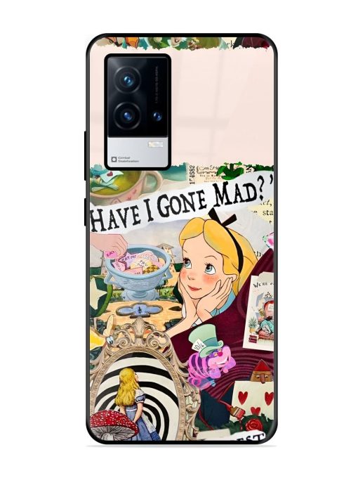 Mad Hatter'S Collage Glossy Soft Edge Case for Iqoo 8 Chachhi