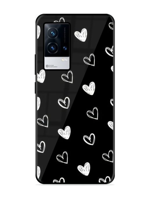 Scattered Hearts Glossy Soft Edge Case for Iqoo 8 Chachhi