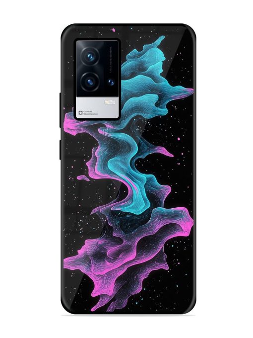 Cosmic Currents Glossy Soft Edge Case for Iqoo 8 Chachhi