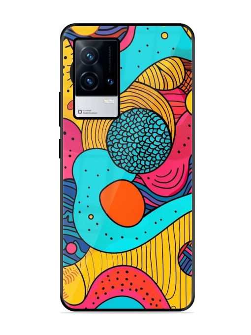 Psychedelic Patterns Glossy Soft Edge Case for Iqoo 8 Chachhi