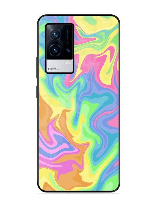 Whimsical Swirl Glossy Soft Edge Case for Iqoo 8 Chachhi