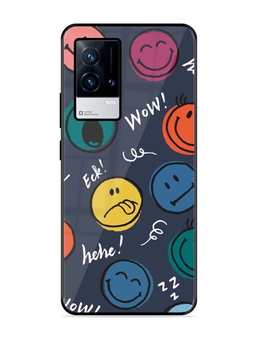 Emoticon Parade Glossy Soft Edge Case for Iqoo 8 Chachhi