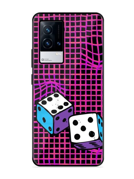 Glitched Dice Glossy Soft Edge Case for Iqoo 8 Chachhi