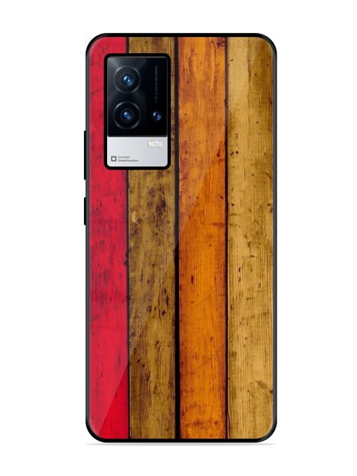 Colorful Woodgrain Glossy Soft Edge Case for Iqoo 8 Chachhi