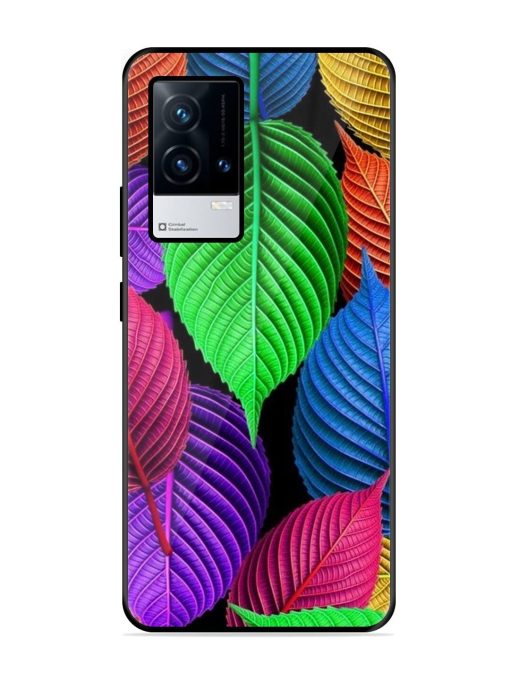 Rainbow Leaf Symphony Glossy Soft Edge Case for Iqoo 8