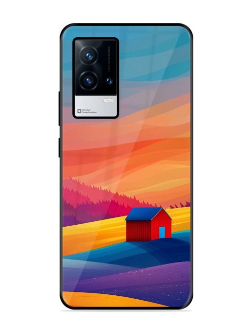 Sunset Solitude Glossy Soft Edge Case for Iqoo 8 Chachhi