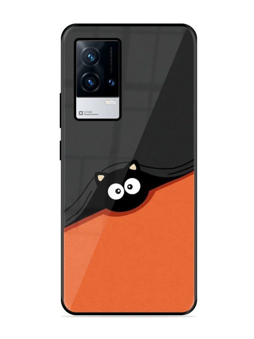 Peek-A-Boo Kitty Glossy Soft Edge Case for Iqoo 8 Chachhi