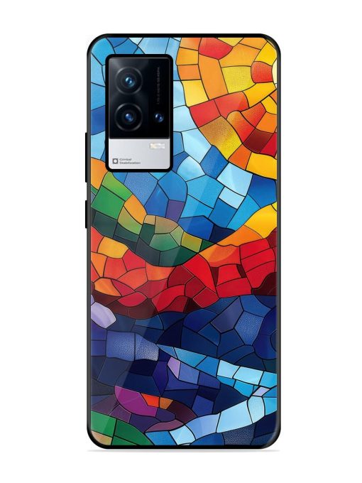 Mosaic Sunset Glossy Soft Edge Case for Iqoo 8