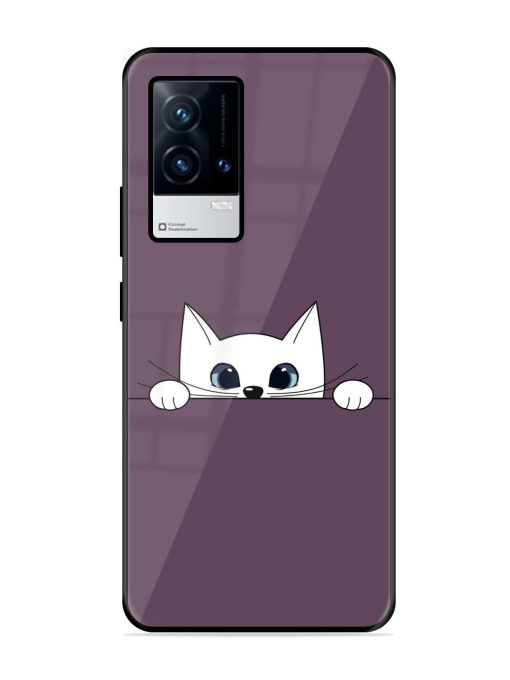 Peek-A-Boo Kitty Glossy Soft Edge Case for Iqoo 8 Chachhi