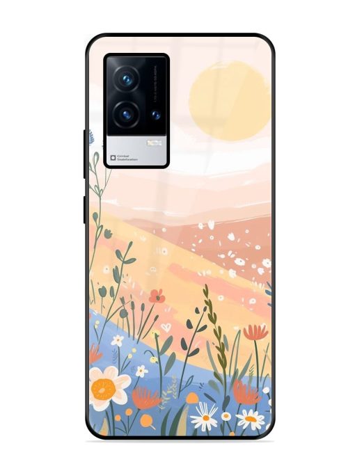 Golden Hour Blooms Glossy Soft Edge Case for Iqoo 8 Chachhi