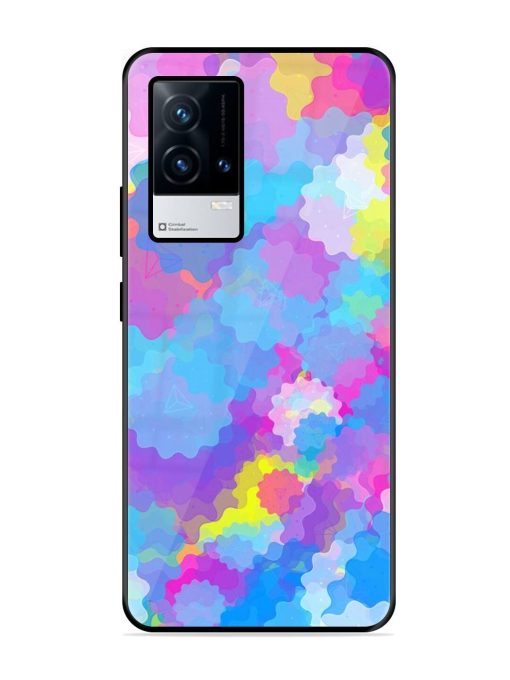 Psychedelic Cloud Burst Glossy Soft Edge Case for Iqoo 8 Chachhi