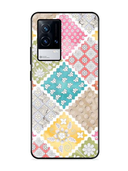 Patchwork Dreamscape Glossy Soft Edge Case for Iqoo 8 Chachhi