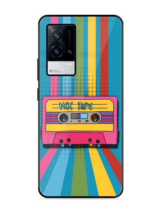 Retro Cassette Tapes Glossy Soft Edge Case for Iqoo 8 Chachhi