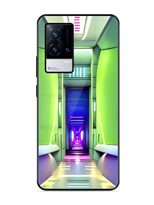 Neon Corridor Glossy Soft Edge Case for Iqoo 8 Chachhi