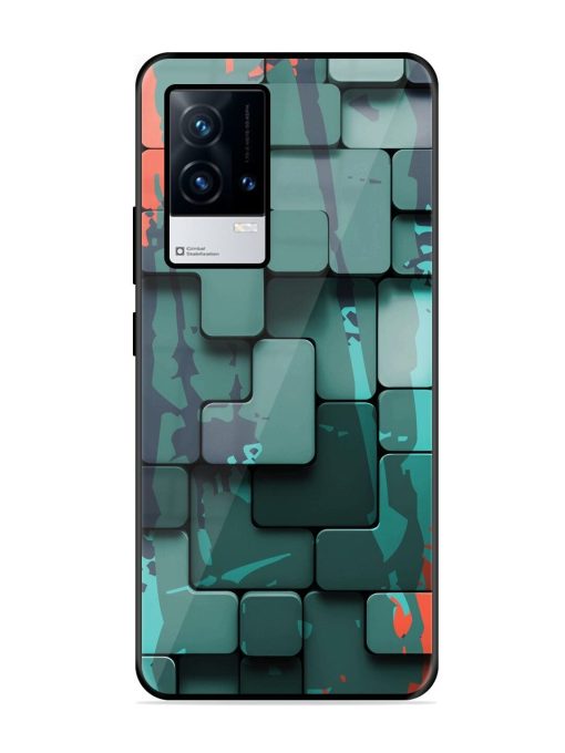 Abstract Geometric Mosaic Glossy Soft Edge Case for Iqoo 8 Chachhi