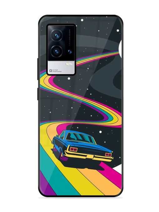 Rainbow Road Glossy Soft Edge Case for Iqoo 9 (5G) Chachhi