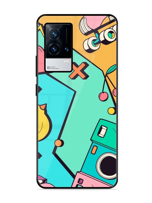 Retro Remix Glossy Soft Edge Case for Iqoo 9 (5G)
