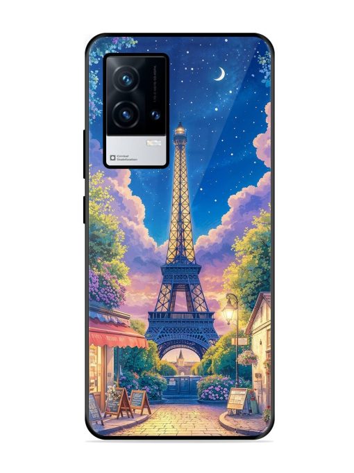 Twilight In Paris Glossy Soft Edge Case for Iqoo 9 (5G) Chachhi