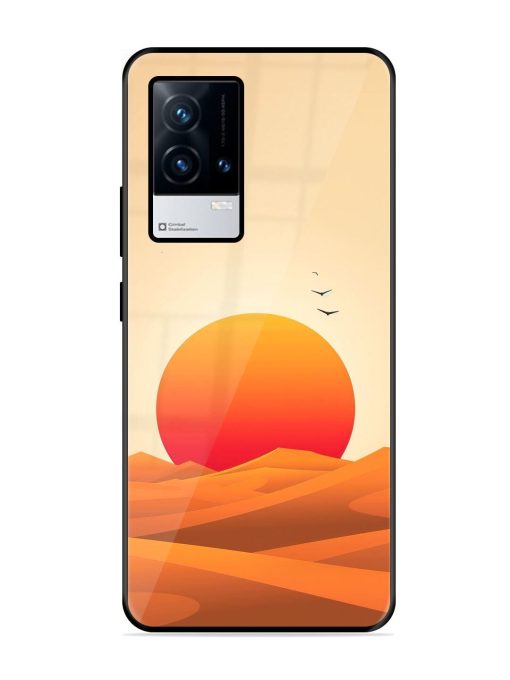 Desert Sunset Glossy Soft Edge Case for Iqoo 9 (5G) Chachhi