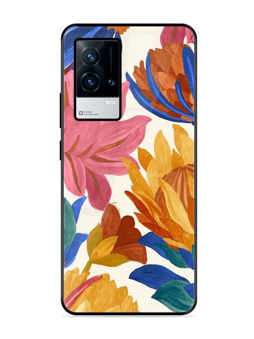 Blooming Tapestry Glossy Soft Edge Case for Iqoo 9 (5G) Chachhi