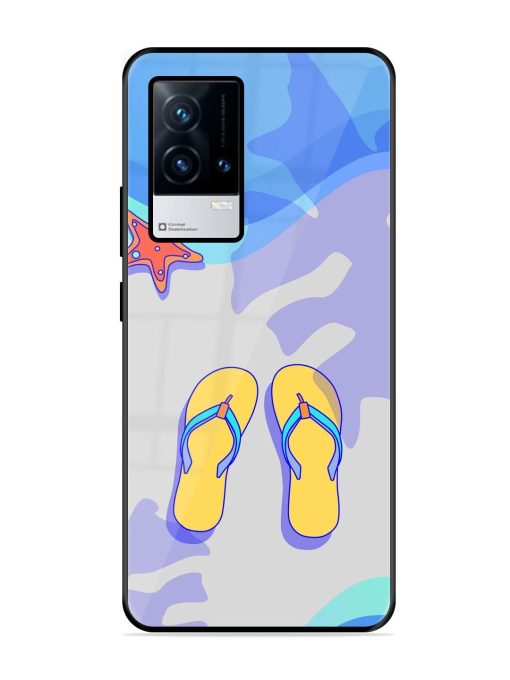 Sandy Toes And Salty Seas Glossy Soft Edge Case for Iqoo 9 (5G) Chachhi