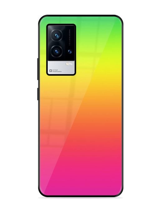 Rainbow Gradient Glossy Soft Edge Case for Iqoo 9 (5G) Chachhi