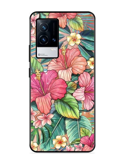 Tropical Tapestry Glossy Soft Edge Case for Iqoo 9 (5G)