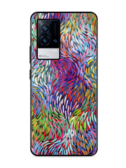 Vibrant Waves Glossy Soft Edge Case for Iqoo 9 (5G) Chachhi