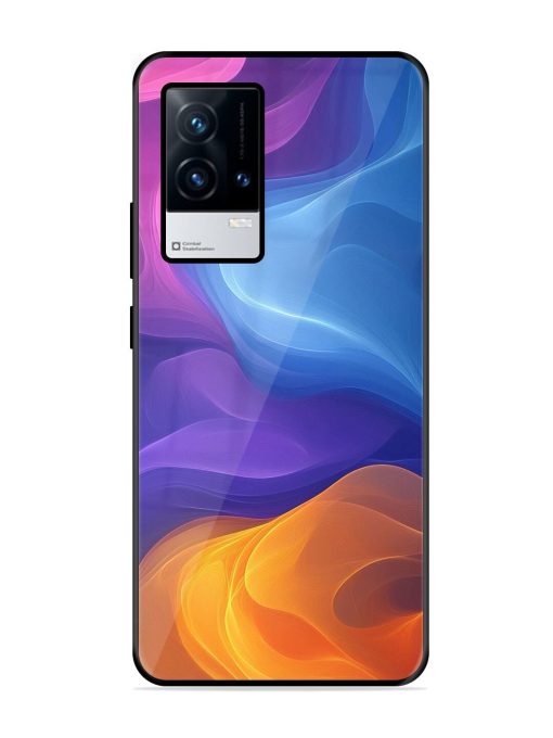 Cosmic Currents Glossy Soft Edge Case for Iqoo 9 (5G)