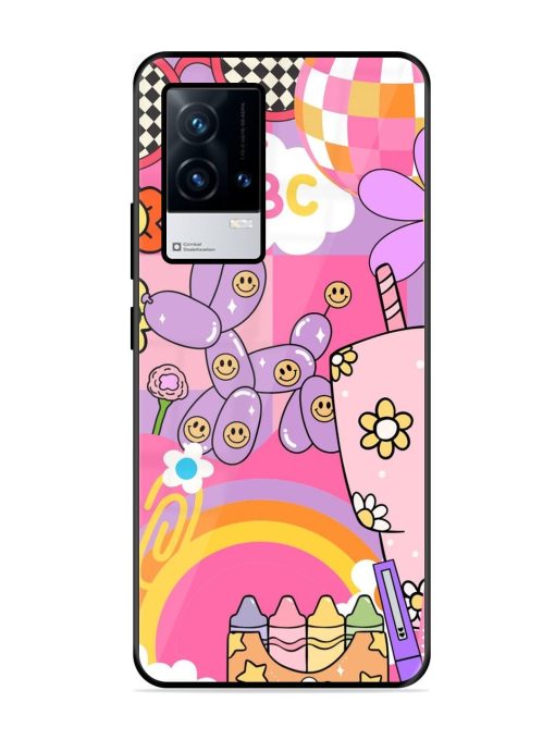 Whimsical Y2K Chaos Glossy Soft Edge Case for Iqoo 9 (5G) Chachhi