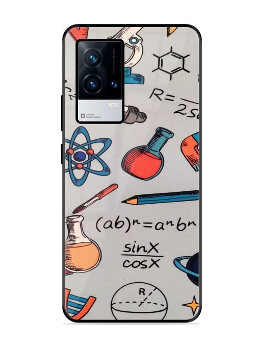 Science Doodle Delight Glossy Soft Edge Case for Iqoo 9 (5G) Chachhi