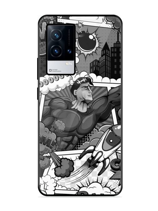 Comic Book Chaos Glossy Soft Edge Case for Iqoo 9 (5G) Chachhi