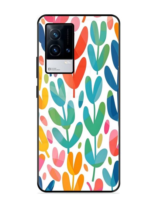 Rainbow Of Blooms Glossy Soft Edge Case for Iqoo 9 (5G) Chachhi