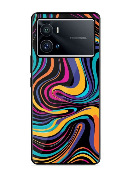 Psychedelic Swirl Glossy Soft Edge Case for Iqoo 9 Pro Chachhi