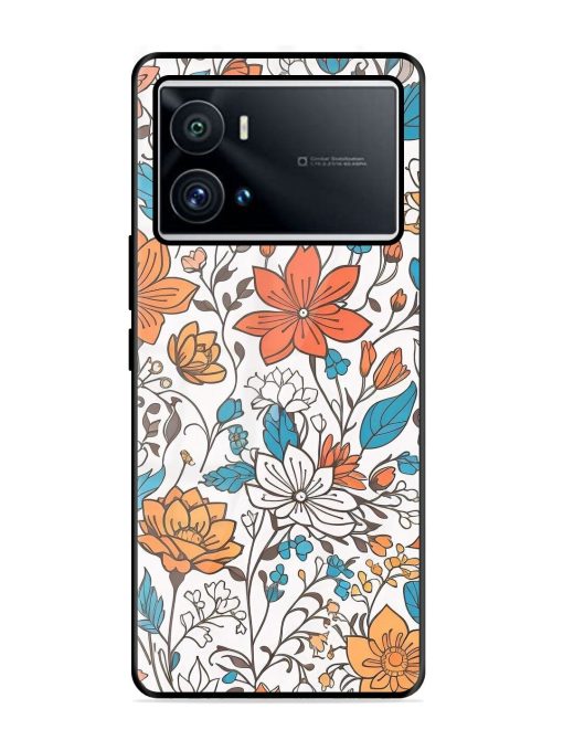 Floral Symphony Glossy Soft Edge Case for Iqoo 9 Pro Chachhi