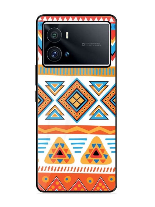 Vibrant Tribal Pattern Glossy Soft Edge Case for Iqoo 9 Pro Chachhi