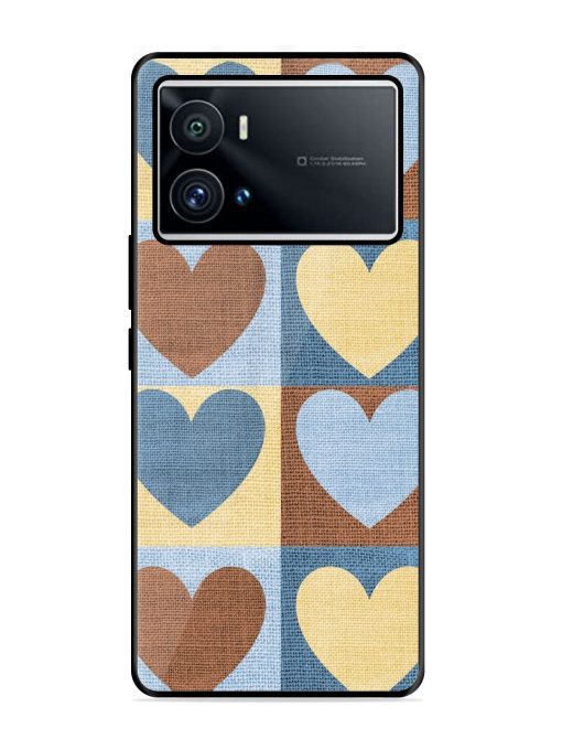 Hearts On Canvas Glossy Soft Edge Case for Iqoo 9 Pro Chachhi