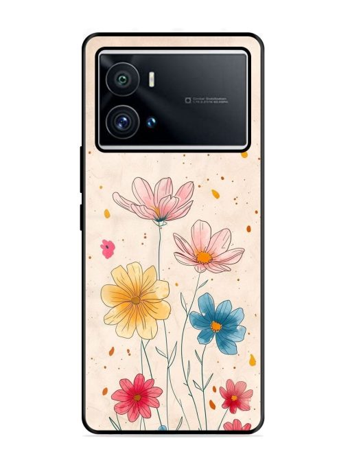 Delicate Bloom Glossy Soft Edge Case for Iqoo 9 Pro Chachhi