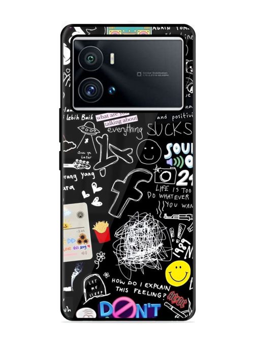 Doodle Diary Glossy Soft Edge Case for Iqoo 9 Pro