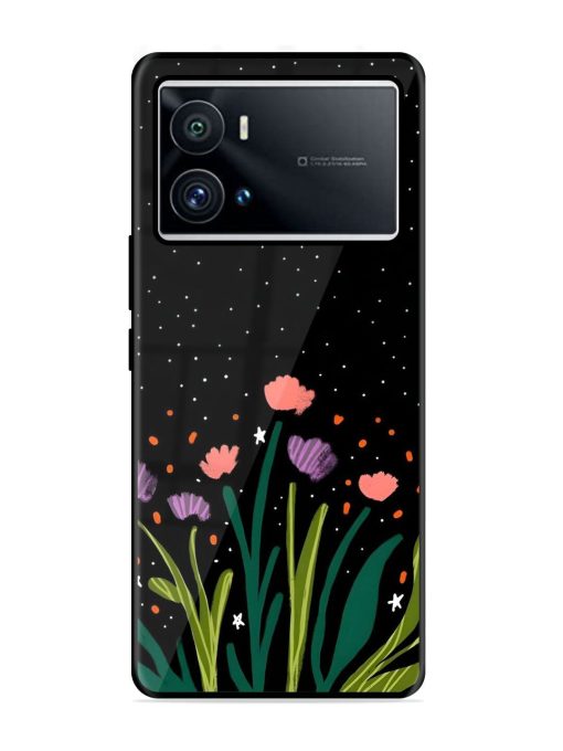 Midnight Bloom Glossy Soft Edge Case for Iqoo 9 Pro