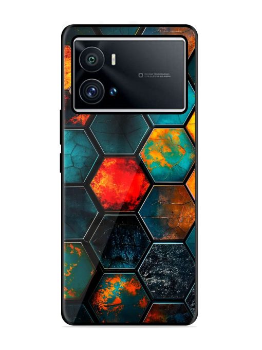 Hexagon Hive Glossy Soft Edge Case for Iqoo 9 Pro Chachhi