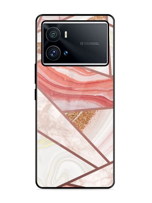 Rosy Mosaic Glossy Soft Edge Case for Iqoo 9 Pro Chachhi