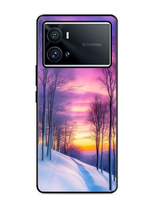 Winter'S Purple Haze Glossy Soft Edge Case for Iqoo 9 Pro Chachhi