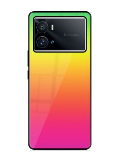 Rainbow Gradient Glossy Soft Edge Case for Iqoo 9 Pro