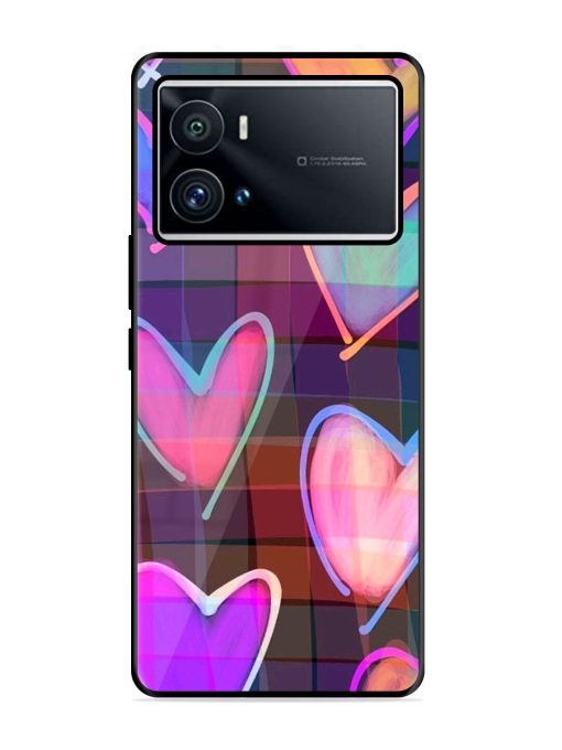 Neon Hearts Glossy Soft Edge Case for Iqoo 9 Pro Chachhi