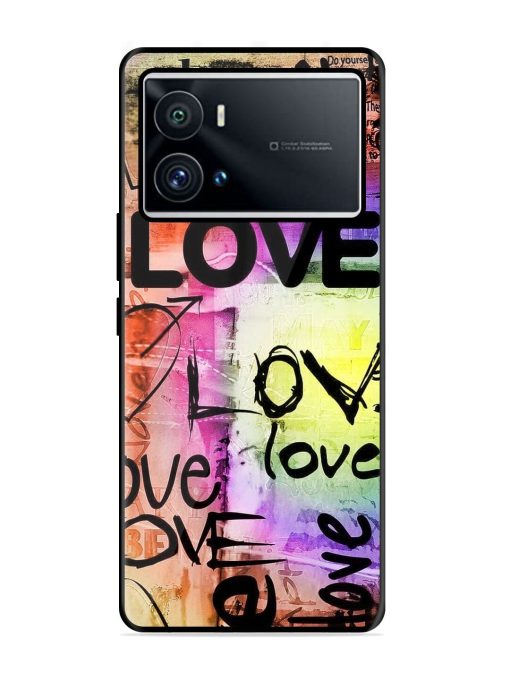 Love Graffiti Glossy Soft Edge Case for Iqoo 9 Pro