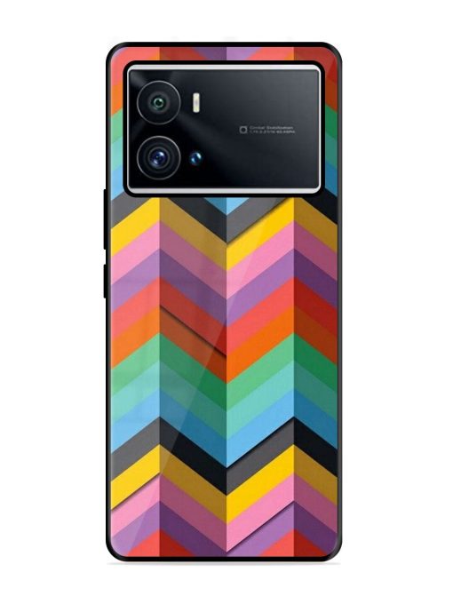 Colorful Zigzag Glossy Soft Edge Case for Iqoo 9 Pro Chachhi