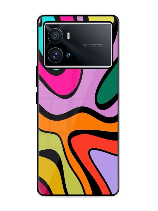 Groovy Swirls Glossy Soft Edge Case for Iqoo 9 Pro Chachhi